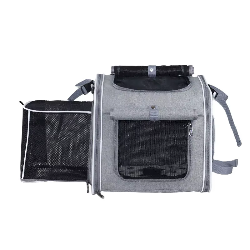Panier de vélo pour chien ou chat, sac à dos extensible pour animaux de compagnie à parois souples a