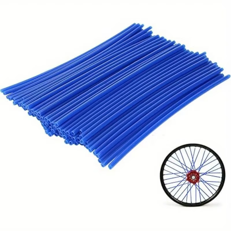72 pièces couverture de rayon de vélo de Moto protecteur de peau rayons de jante de roue couvertures