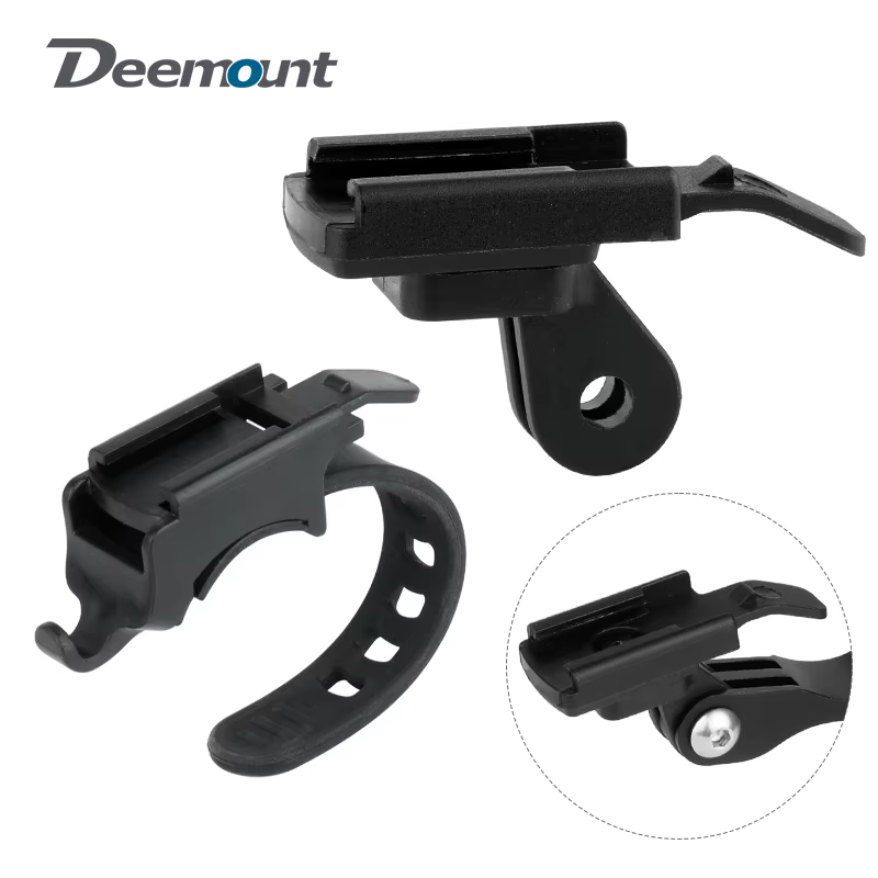 Support de phare de vélo avec Interface Gopro, support de lampe LED pour vtt, pour Rockbros QD-250 Y