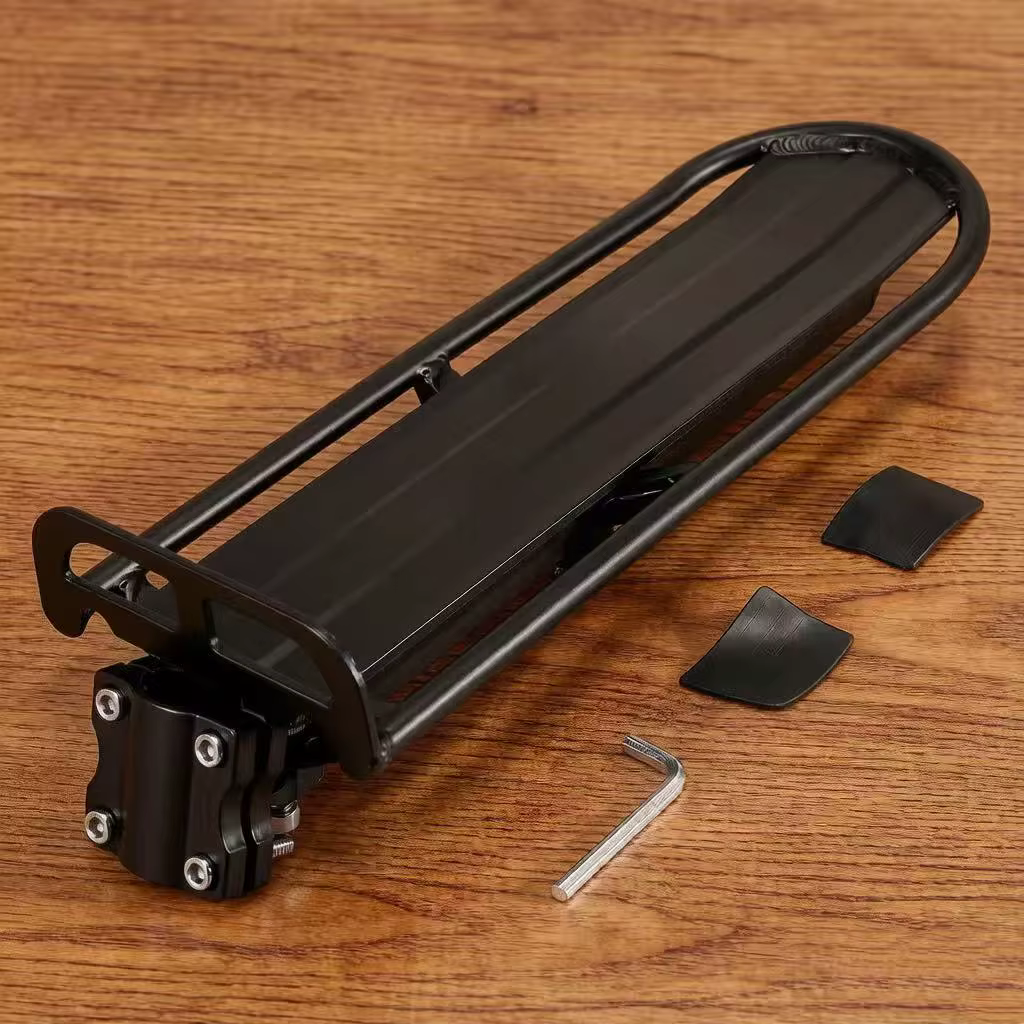 Porte-bagages de vélo en alliage d'aluminium, support arrière pour sacoche de selle, outils d'instal