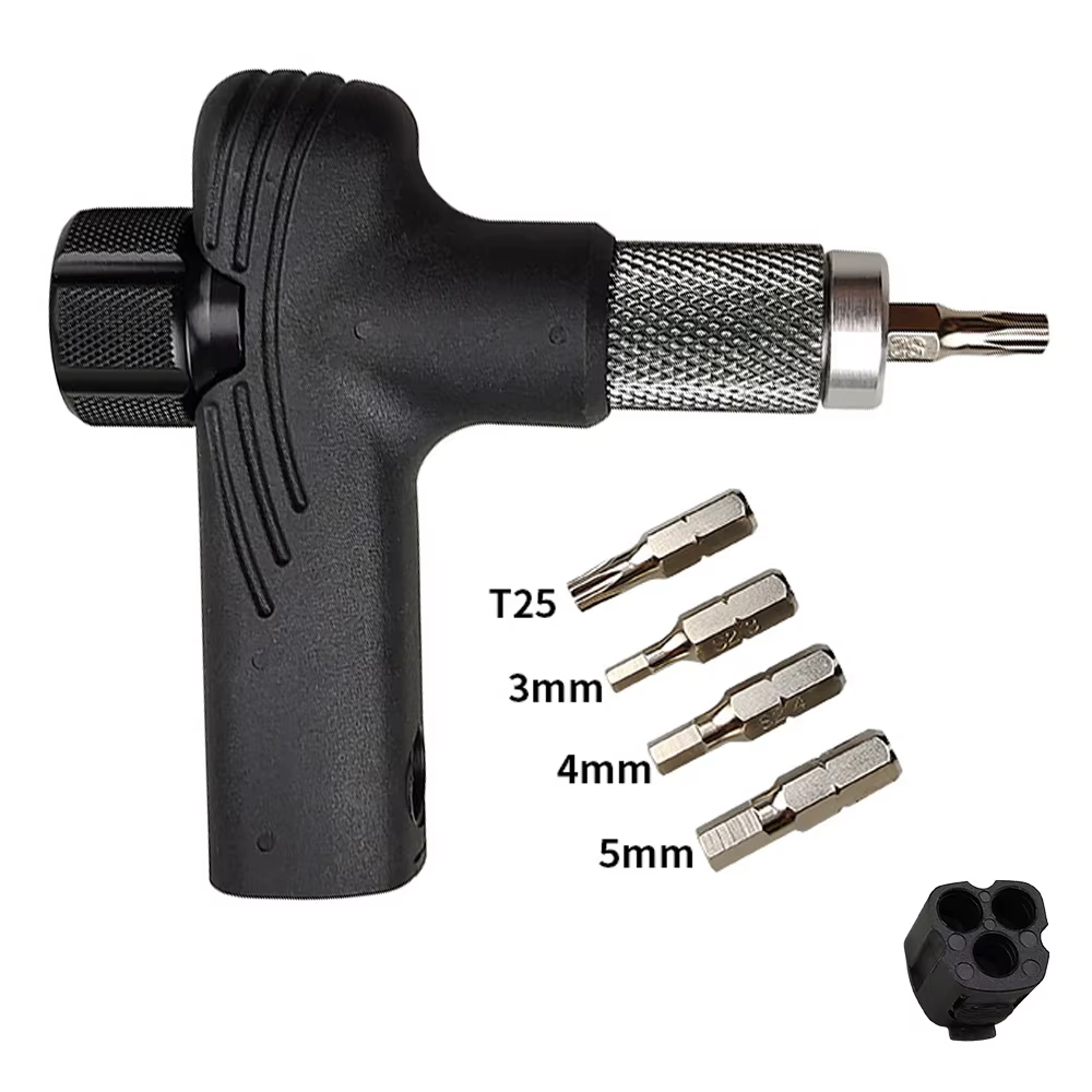Clé dynamométrique de vélo réglable 4/5/6Nm, clé dynamométrique en T, Kit d'entretien de vélo Portab