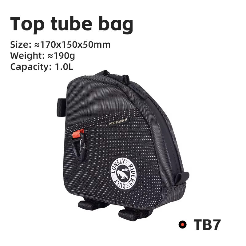 ULAC étanche avant cadre supérieur Tube sac vtt vélo de route grande capacité Triangle sac cyclisme