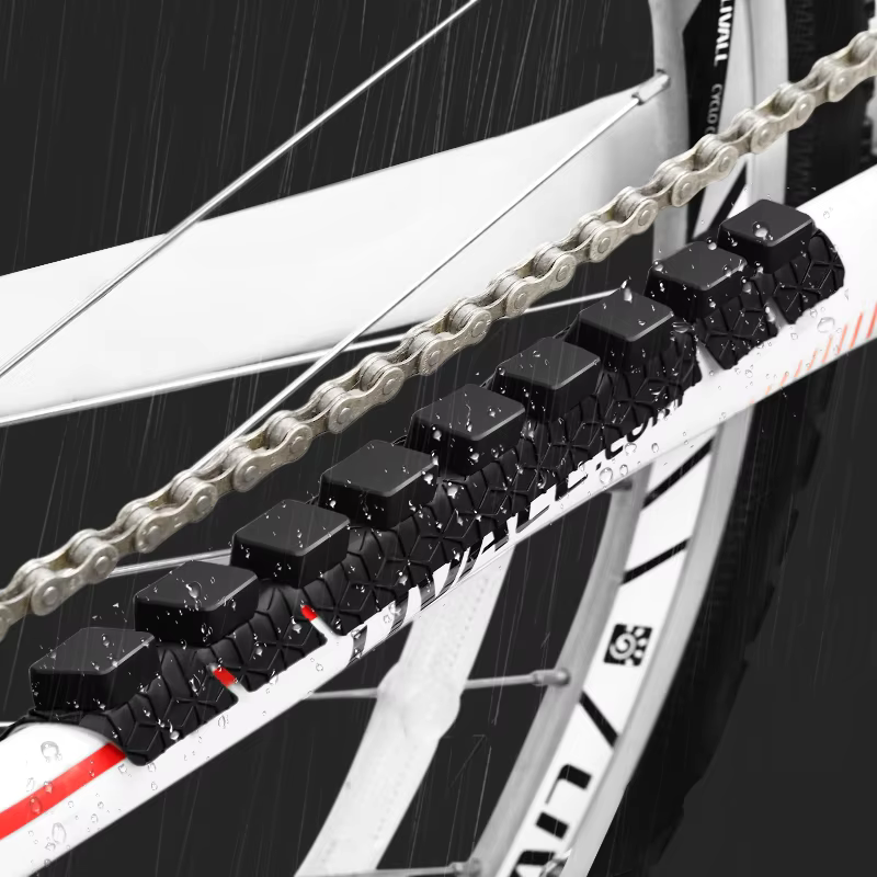 Coussinet de Protection de base de vélo vtt 3D, cadre de maintien de chaîne en Silicone pour cyclism