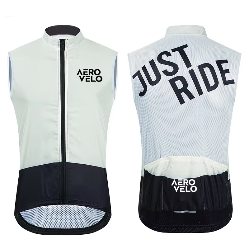 Gilet de vélo d'été AERO VELO, veste sans manches coupe-vent pour vélo de route, gilet léger sans ma