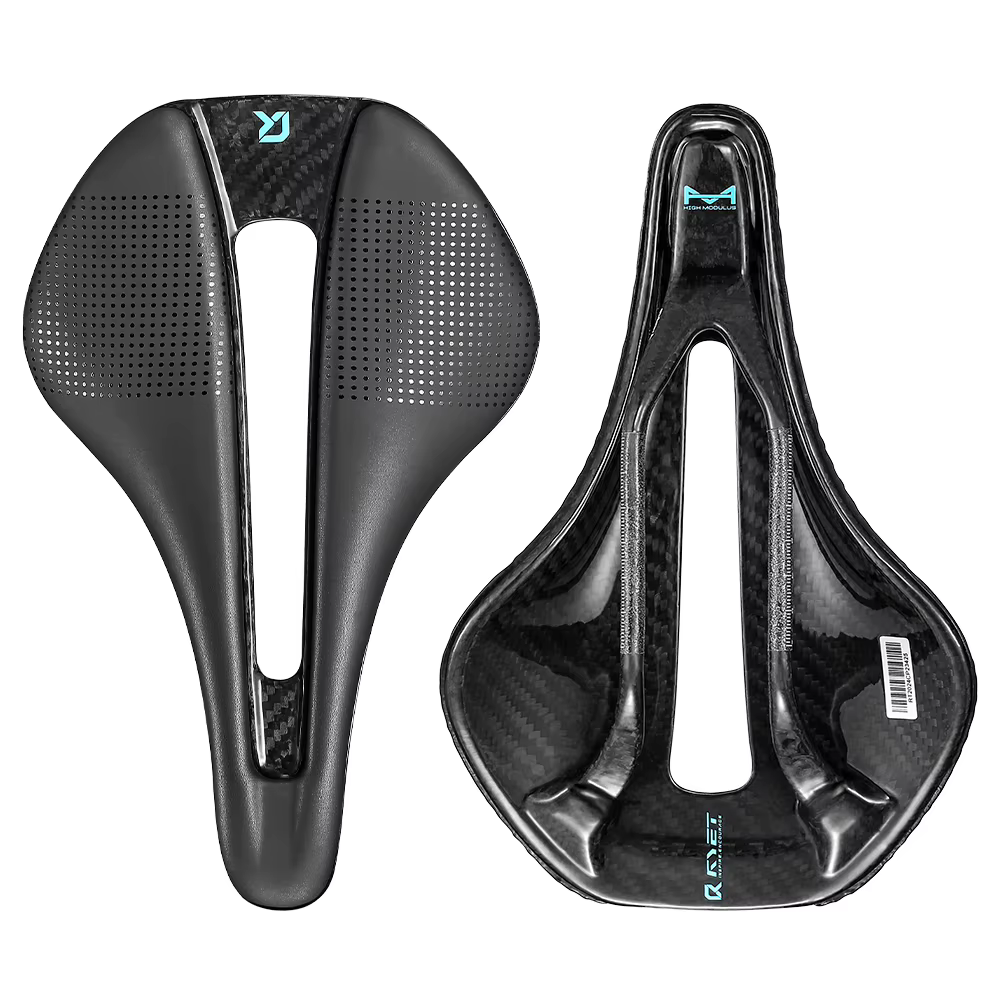 RYET-Selle de vélo entièrement en carbone imprimée en 3D, siège de vélo Oligdégager TriDuvet, siège