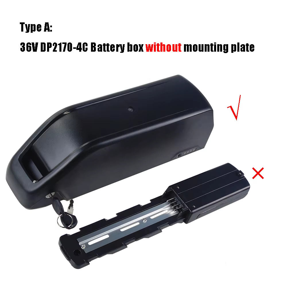 21700 Ebike boîtier de batterie à tube inférieur 36V 48V 52V boîtier de batterie de vélo électrique 