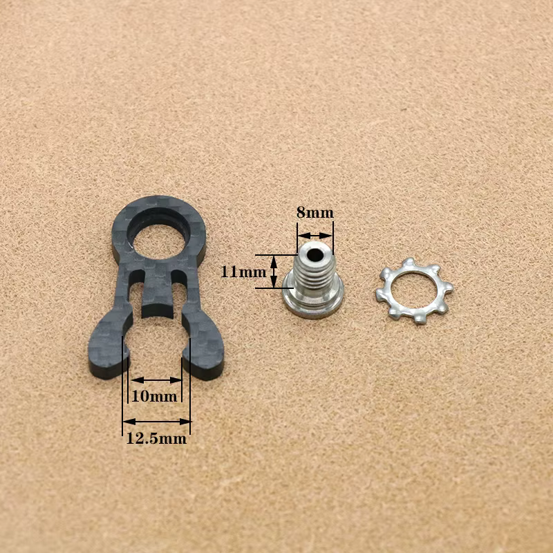 Vélo En Fiber De Carbone Fourche Tête Tube Fixe Boucle + TC4 titane vis Pour Brompton Vélo Pliant Vé