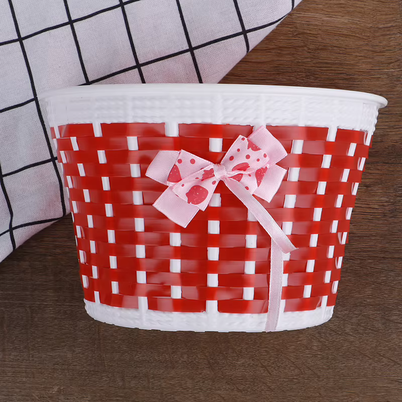 Panier de vélo sac avant vélo nœud papillon panier avant pour enfants fille accessoires de cyclisme