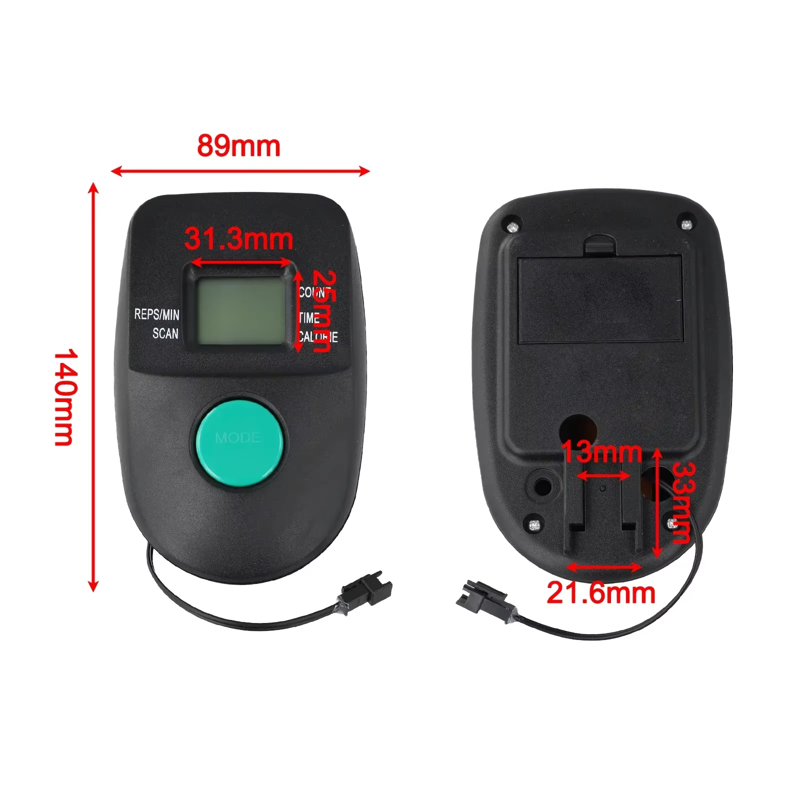 Moniteur de vélo d'exercice, compteur de vitesse LCD, compteur électronique, stationnaire, affichage