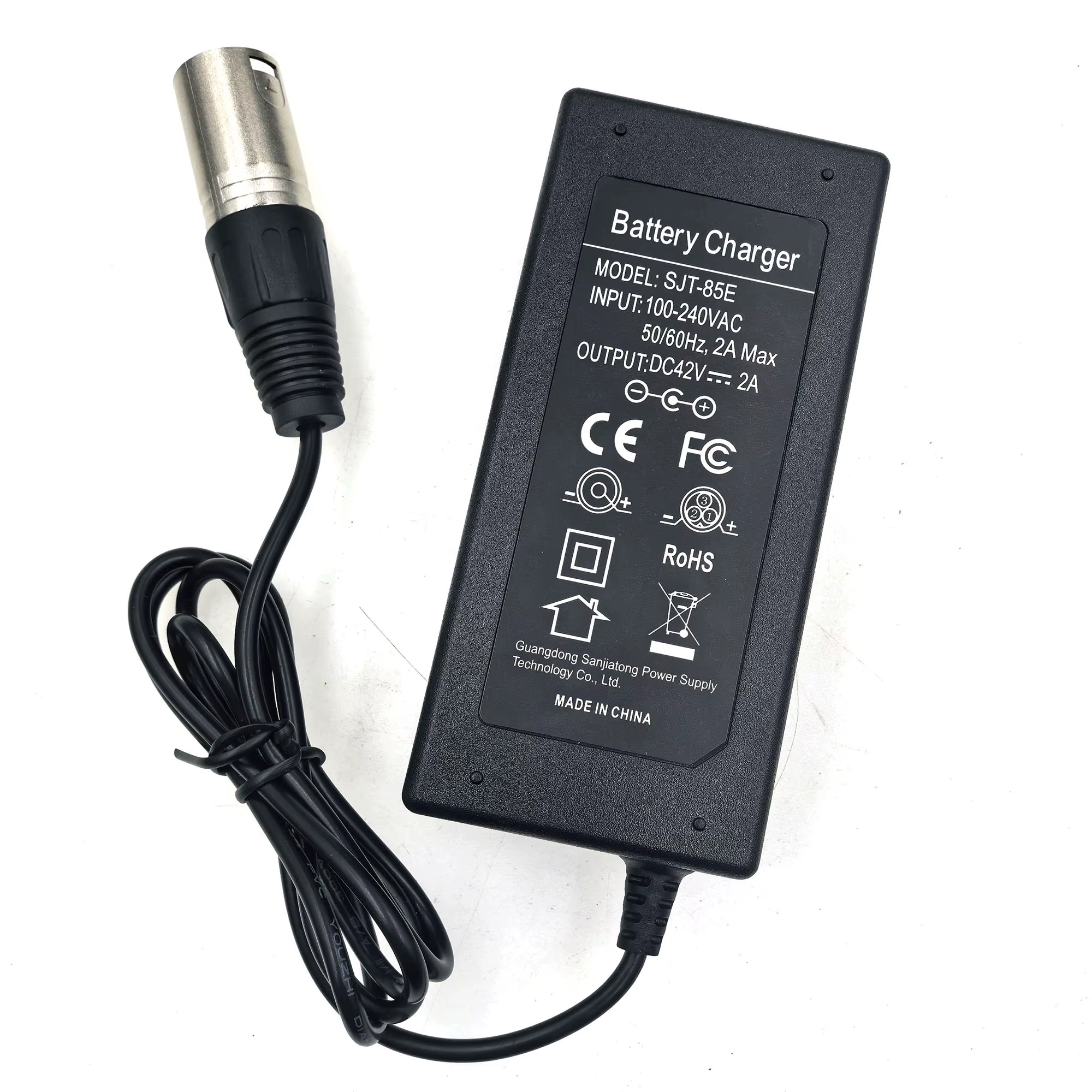 Chargeur 36V 42V 2A chargeur de batterie au lithium pour vélo électrique pour batterie au lithium 36