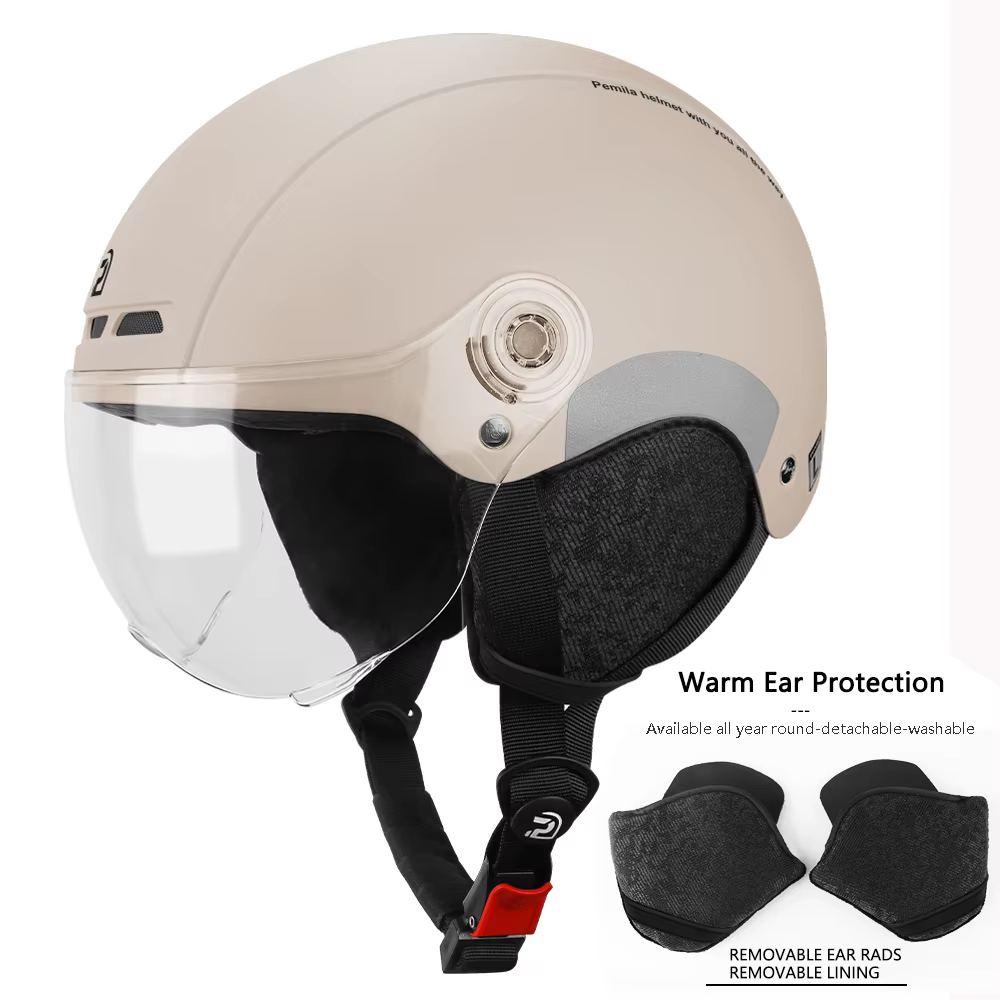 PEMILA hommes femmes casque de cyclisme avec lunettes lentille casque de vélo vtt vélo de route auto