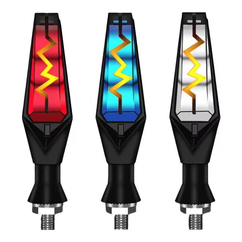 Clignotant de Moto clignotants lumière LED clignotante indicateurs de débit lampe relais intégré 12V