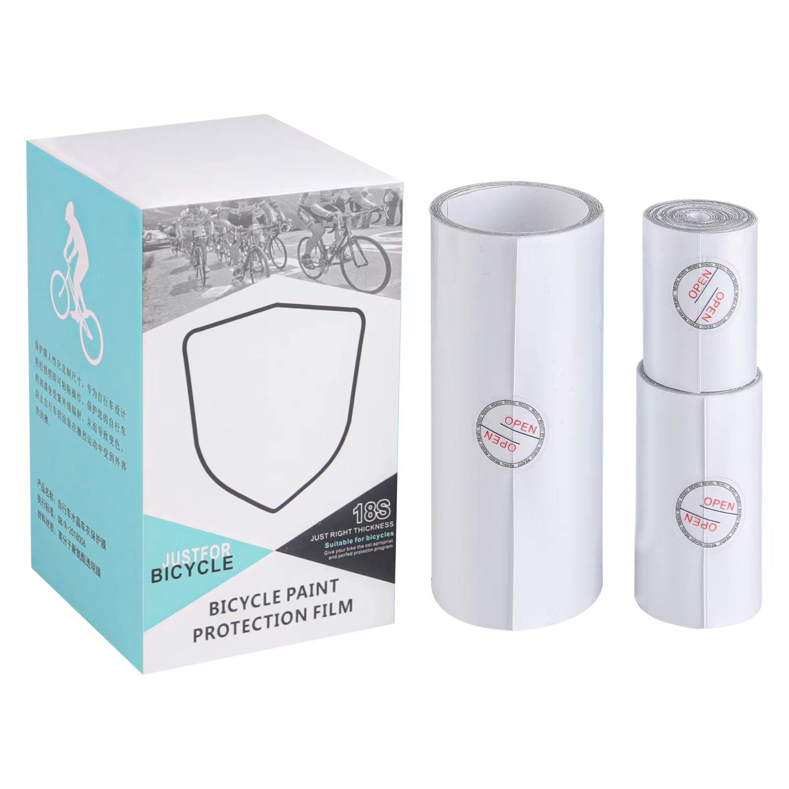Autocollant de protection de cadre de vélo pour VTT et vélo de route, film protecteur de peinture, p