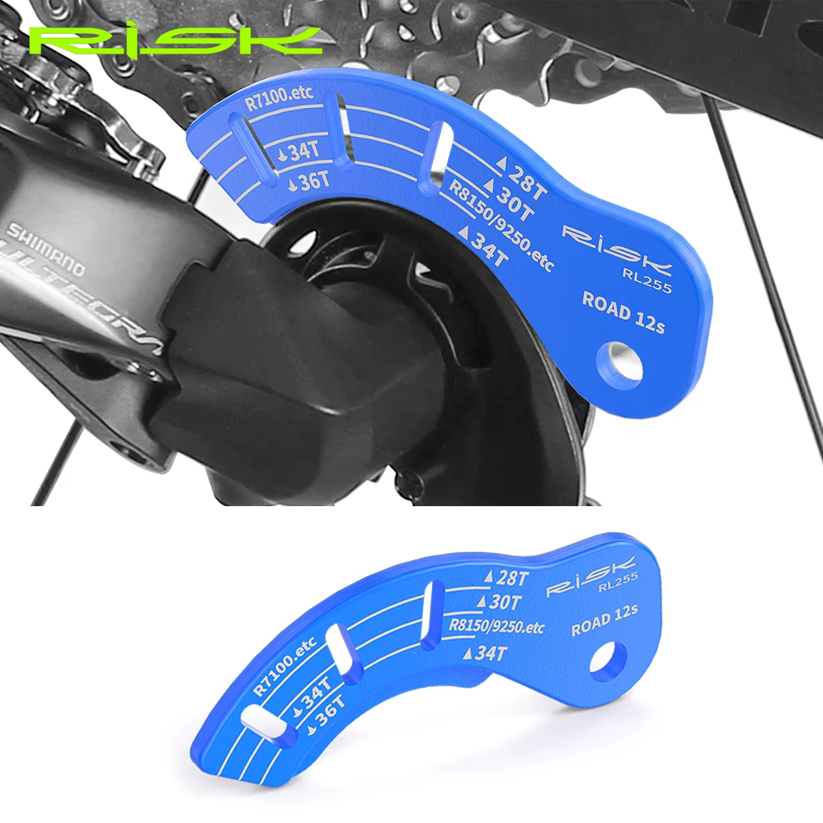 RISK – ajusteur de dérailleur arrière électrique 12T pour vélo de route, jauge de réglage, outil de
