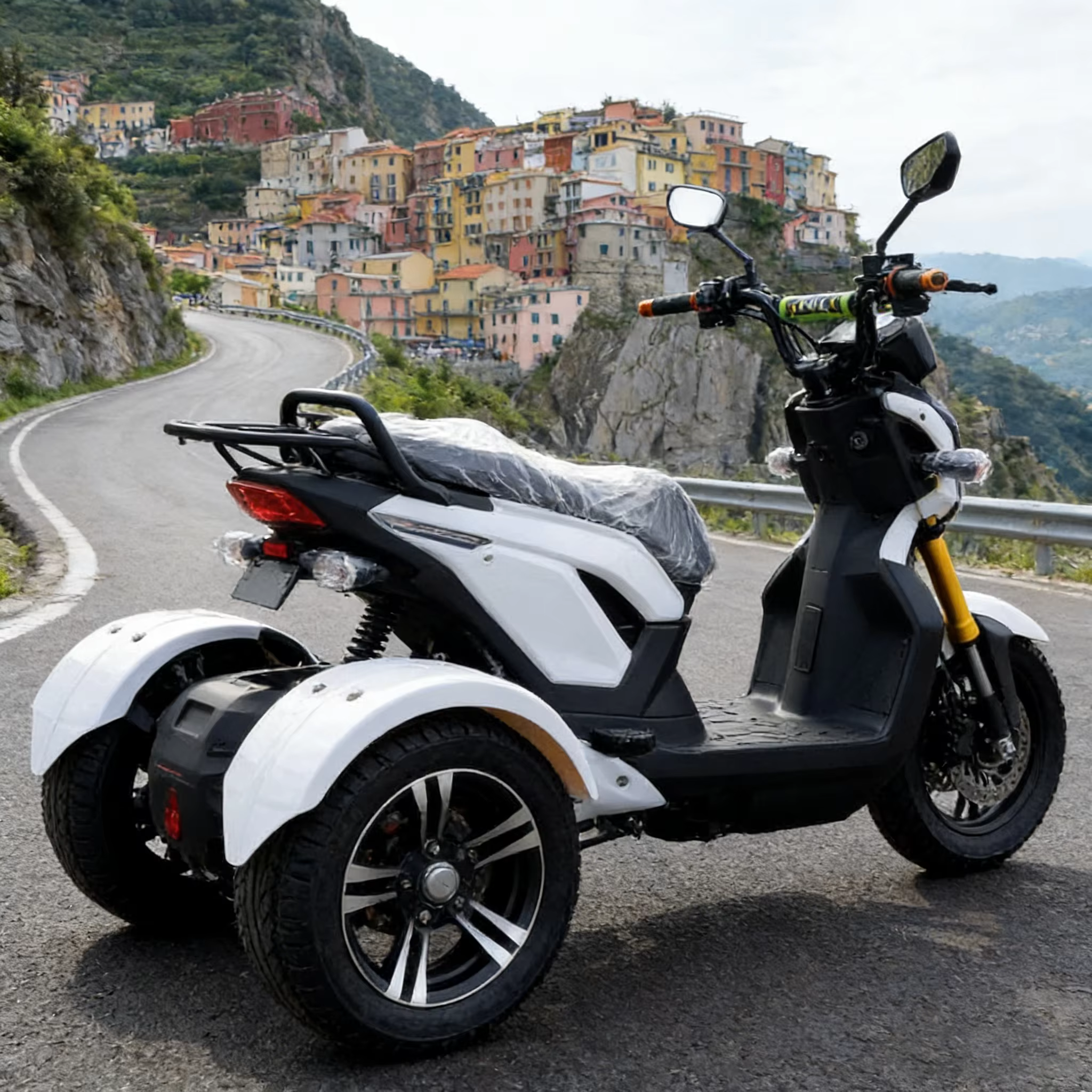 Tricycle électrique tout-terrain pour adultes | Tricycle électrique puissant à 3 roues et tricycle