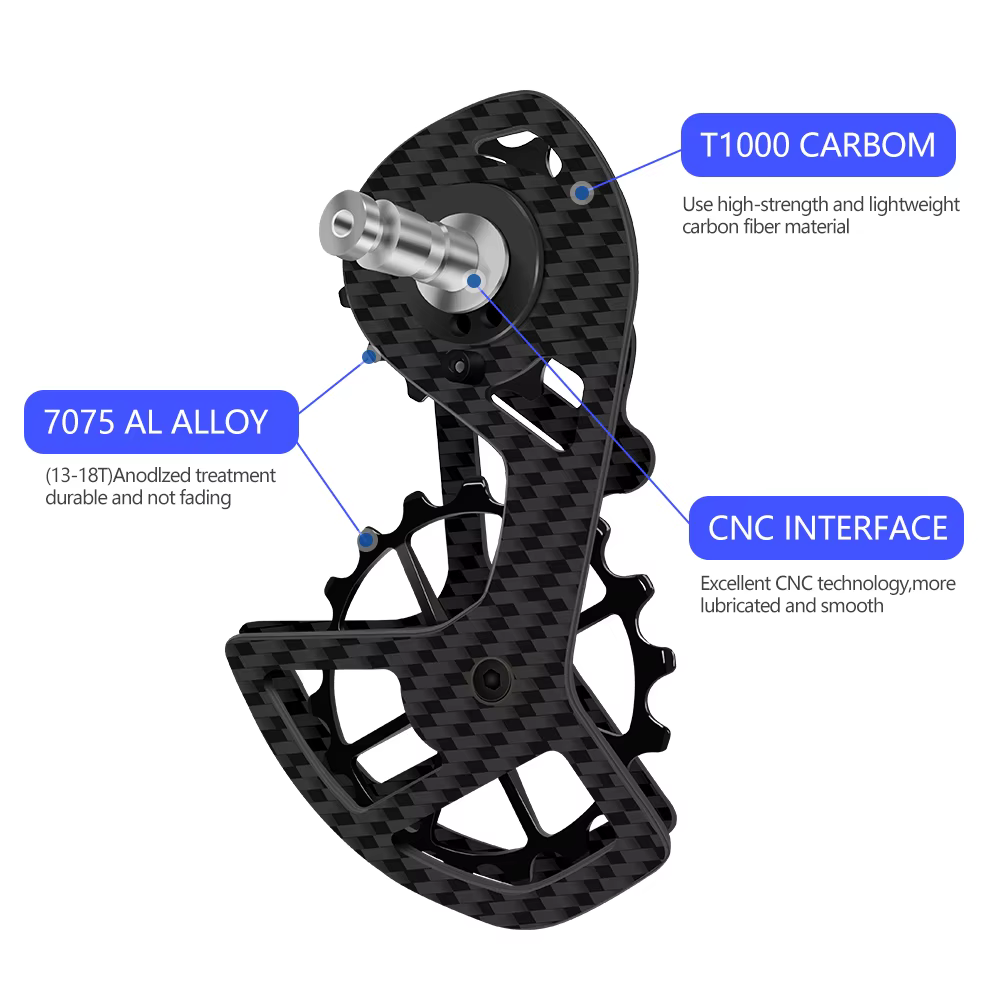 Ultegra Hatchace-Jeu de roues de poulie jockey en fibre de carbone pour vélo, roulement en céramique