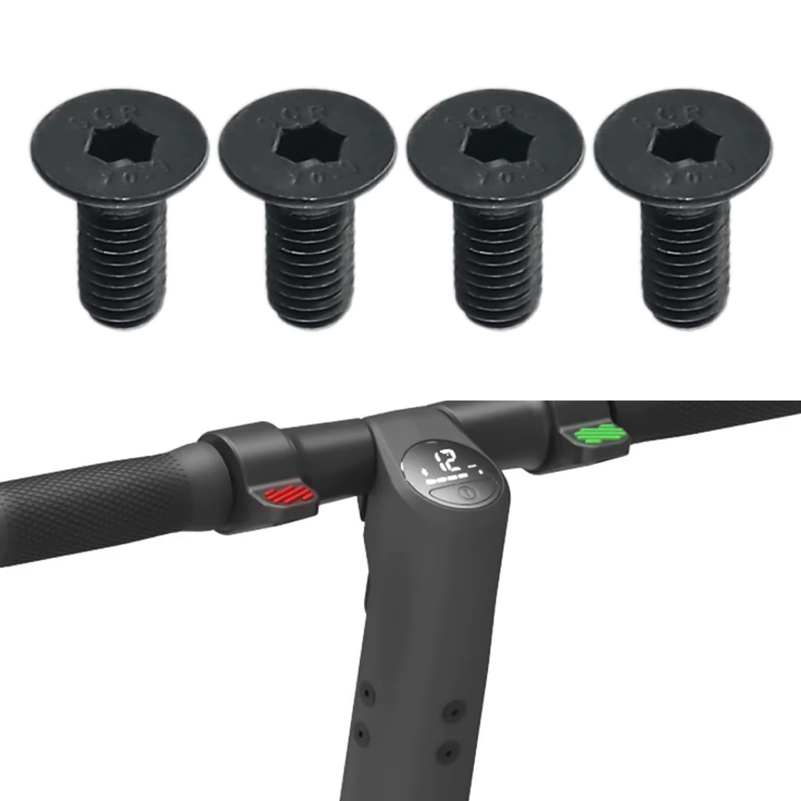 Jeu de vis de fixation pour tige de trottinette électrique, 4/12 pièces, pour Ninebot Segway E ES1 E