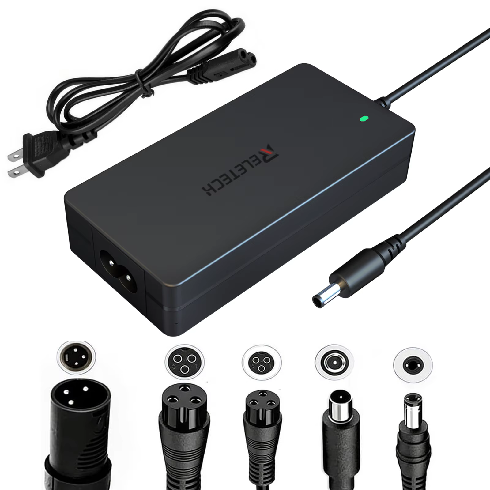 Chargeur de batterie lithium pour vélo électrique 54,6V 2A, prise/connecteur DC pour batterie lithiu