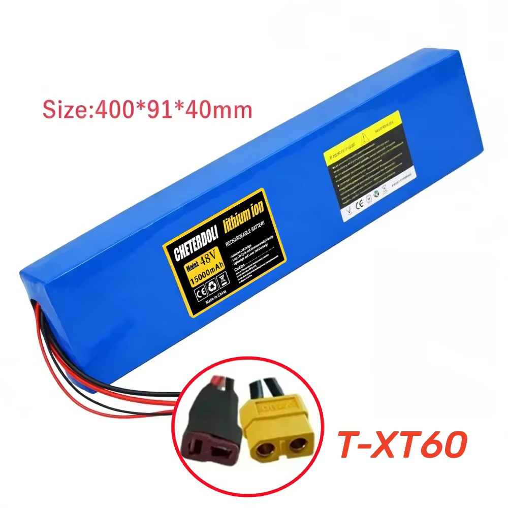 Batterie de remplacement Li-ion 48V 15Ah 15000mAh 13S4P 18650 avec BMS intégré pour scooter Kugoo M4