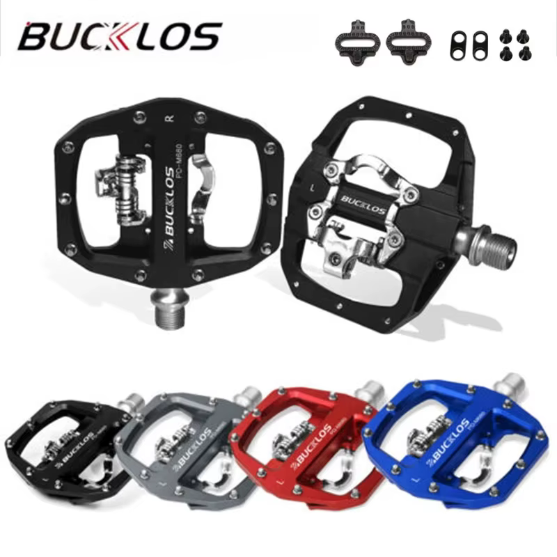BUCKKubPedals-Pédale plate en alliage d'aluminium pour VTT, plate-forme de roulement, fonction de to