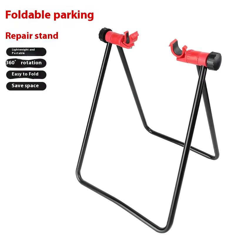 1PC Support d'entretien pour vélo, équipement de cyclisme, support de stationnement vertical triangu
