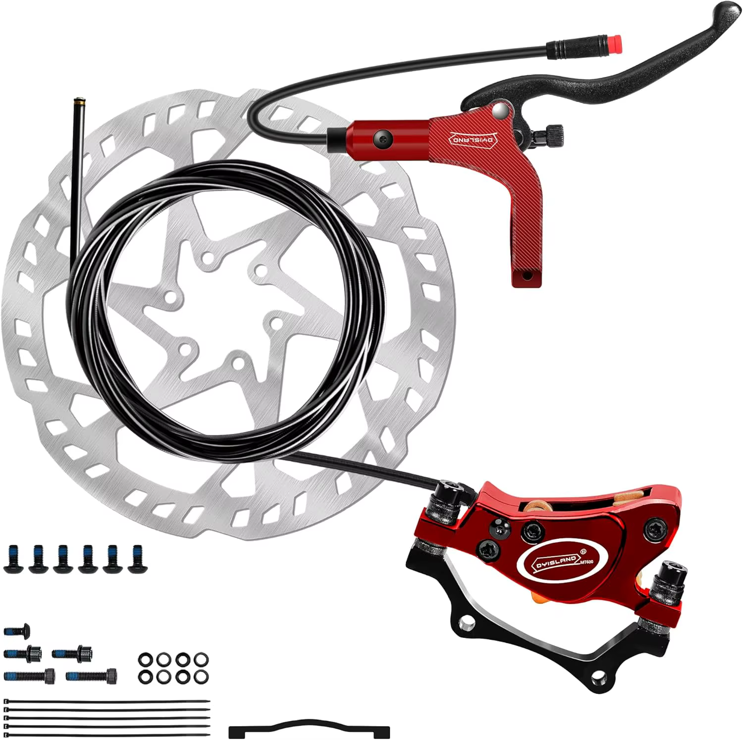 DYISLAND LD-200Plus 2 pistons e-bike frein à disque hydraulique droit arrière gauche frein avant Kit