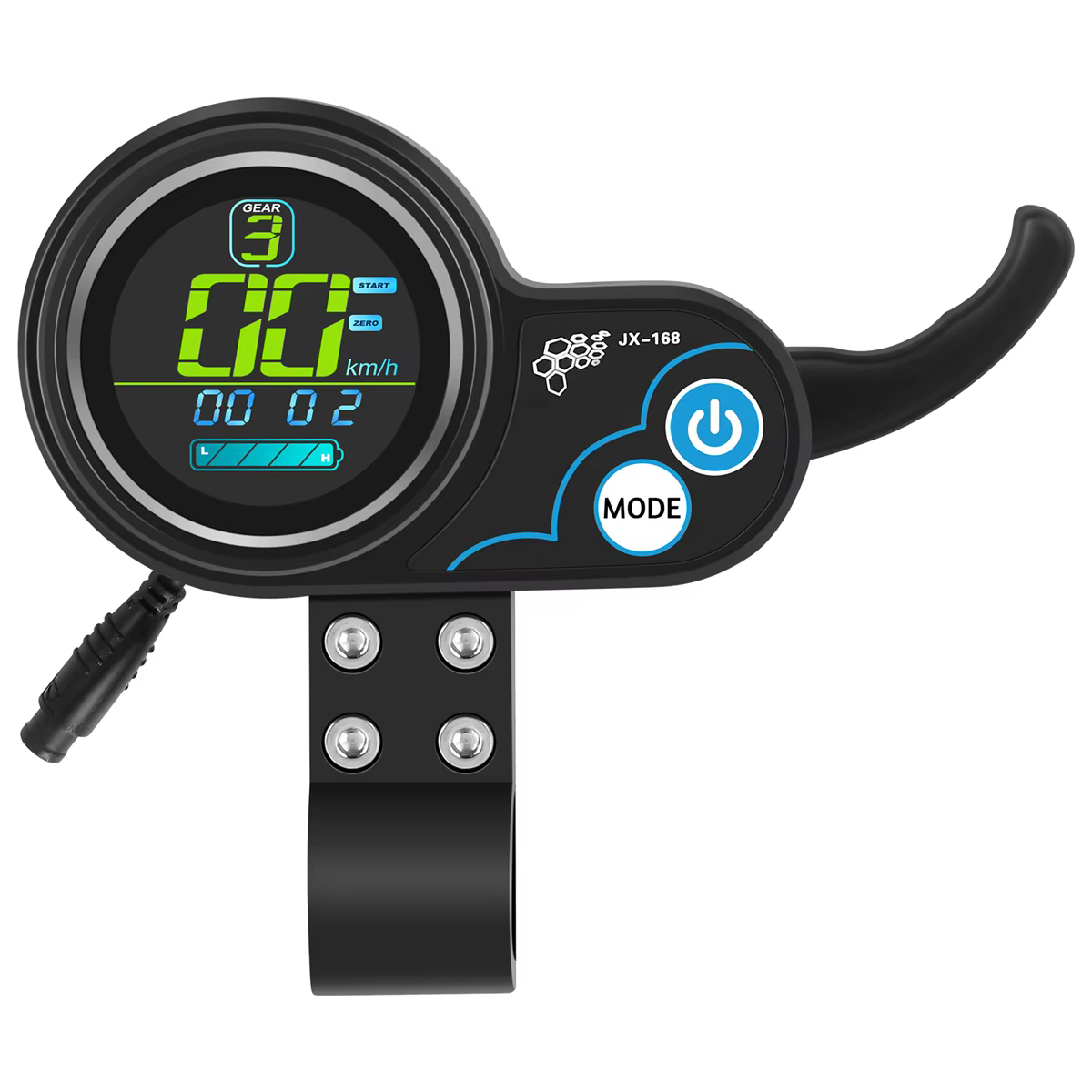Treatmuqueuse-168-Scooter électrique 36V/48V, avec écran LCD, régulateur d'accélérateur, accessoires