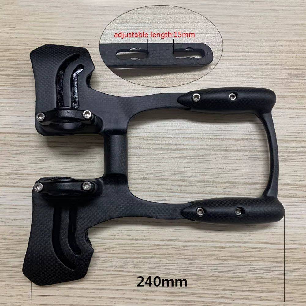 RXL SL-Guidon Aero TT Brcorporelle en Carbone pour Vélo de Route, Barre de Bras Réglable de 31.8mm, 