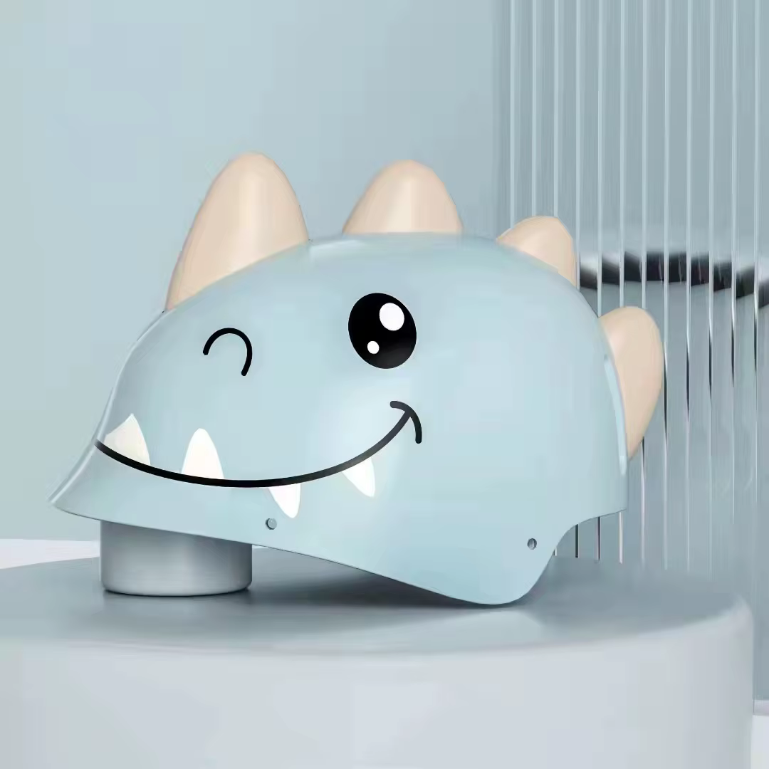 Casque de vélo dinosaure pour enfants, équipement de protection, skate, ski, équitation, planche à r