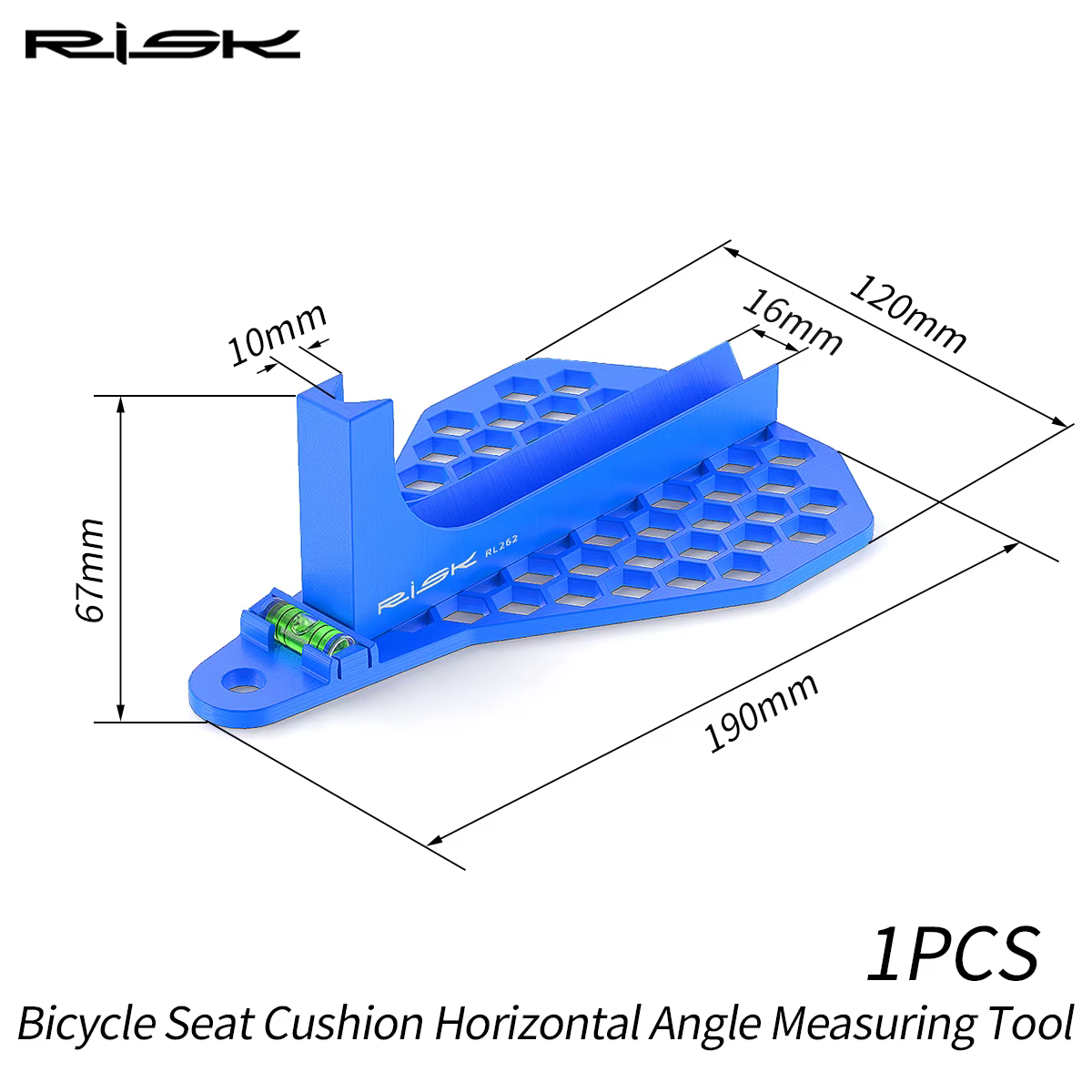 RISK – outil de réglage du niveau du coussin de siège de vélo, outil de mesure de l'angle de selle d