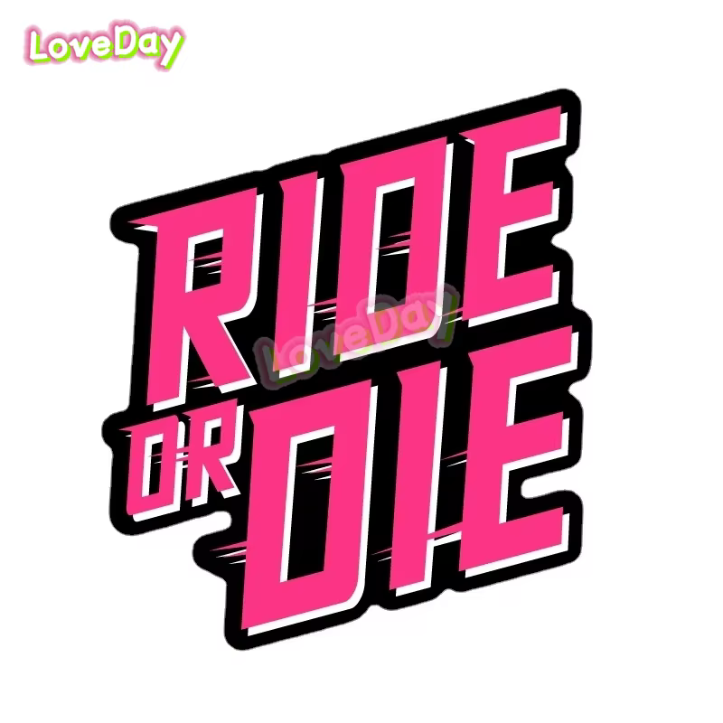 Autocollants de vélo RIDE OR DIE, Logo Muc-Off, cadre de vélo, Tube supérieur de siège, autocollants