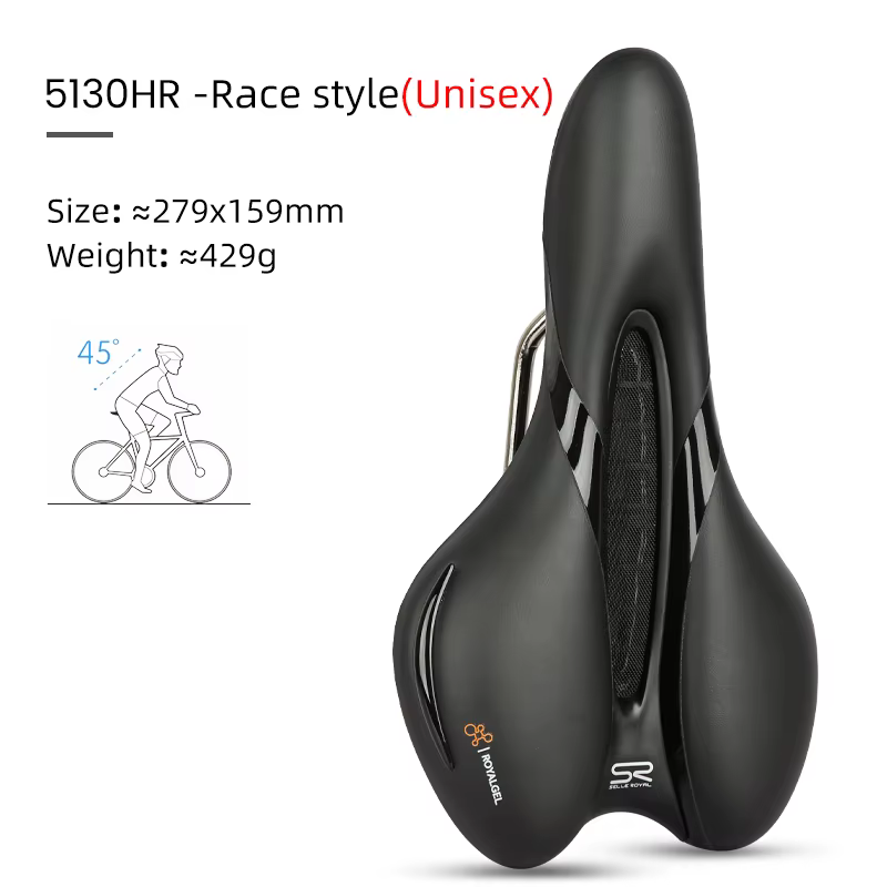 SELLE ROYAL-Selle de Vélo Respirante Ajourée, Absorbe les Chocs, VTT, Vélo de Route, Coussin Doux et