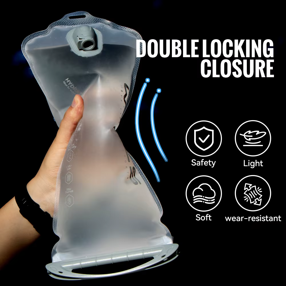 WRELS Pack d'hydratation réservoir d'eau anti-fuite sans BPA sac de rangement de vessie d'eau randon