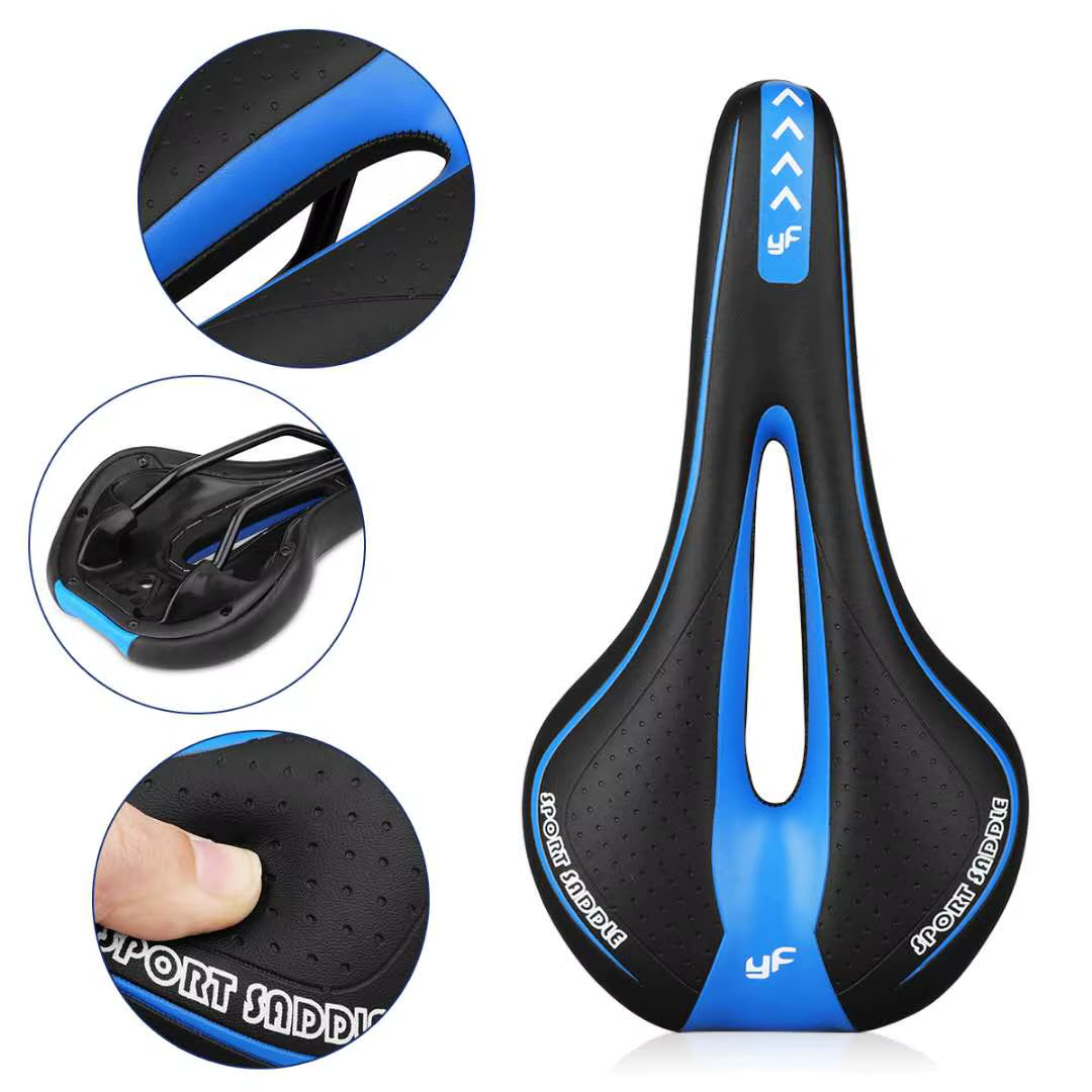Siège de vélo de route de montagne confortable coussin de cyclisme souple selle de vélo d'exercice e