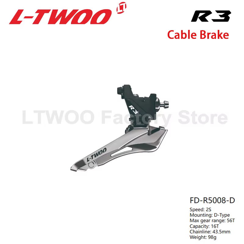 Vélo de route L-TWOO R3, levier de vitesses gauche/droite et dérailleur avant/arrière, 2X8S
