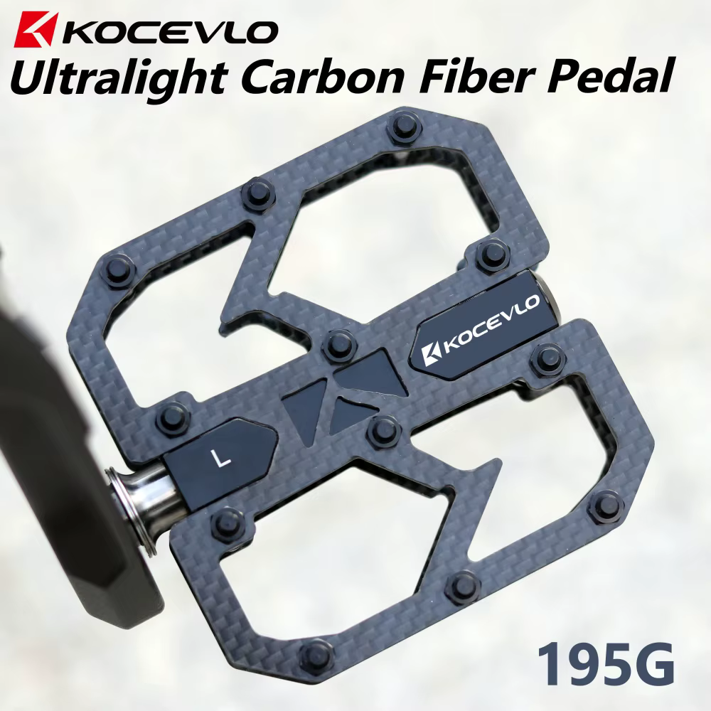 KOCEVLIO-Pédales de vélo ultralégères en fibre de carbone, appellation en titane 24, anti-ald nailso