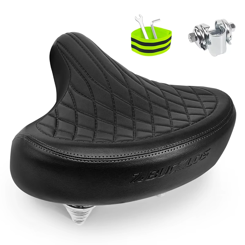 BUCKLOS selle de vélo surdimensionnée ergonomique élargir épaissir selle de VTT de route doux confor