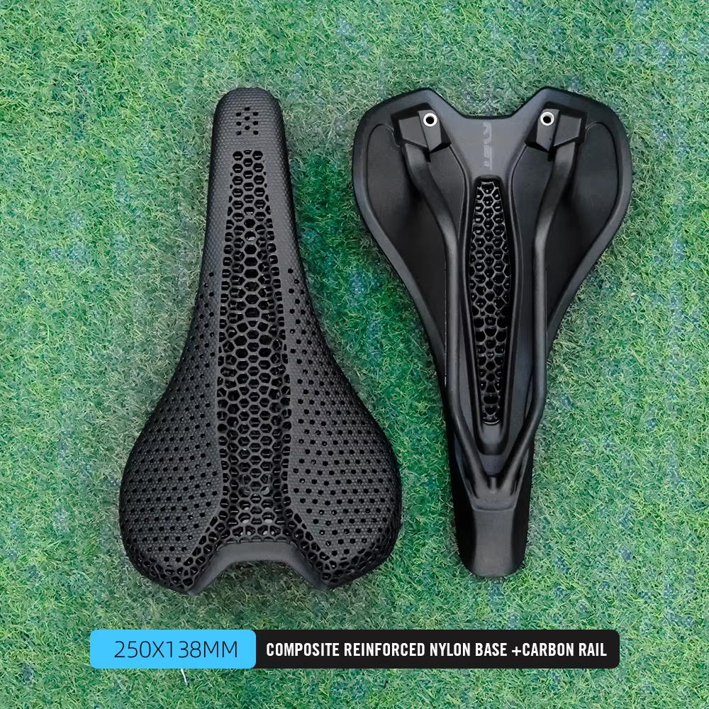 Selle de vélo RYET en carbone imprimée en 3D, ultralégère 190g 7*9, pour hommes et femmes, triathlon