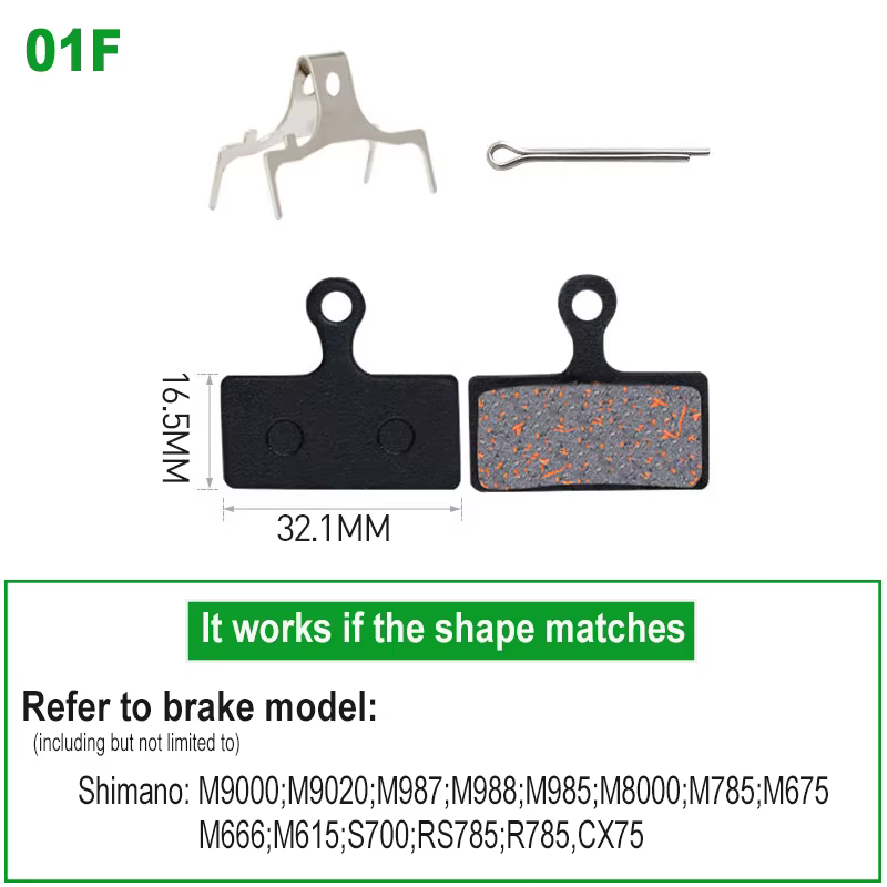 1 paire de plaquettes de frein à disque semi-métalliques pour vélo, pour SHIMANO SRAM AVID HAYES Mag