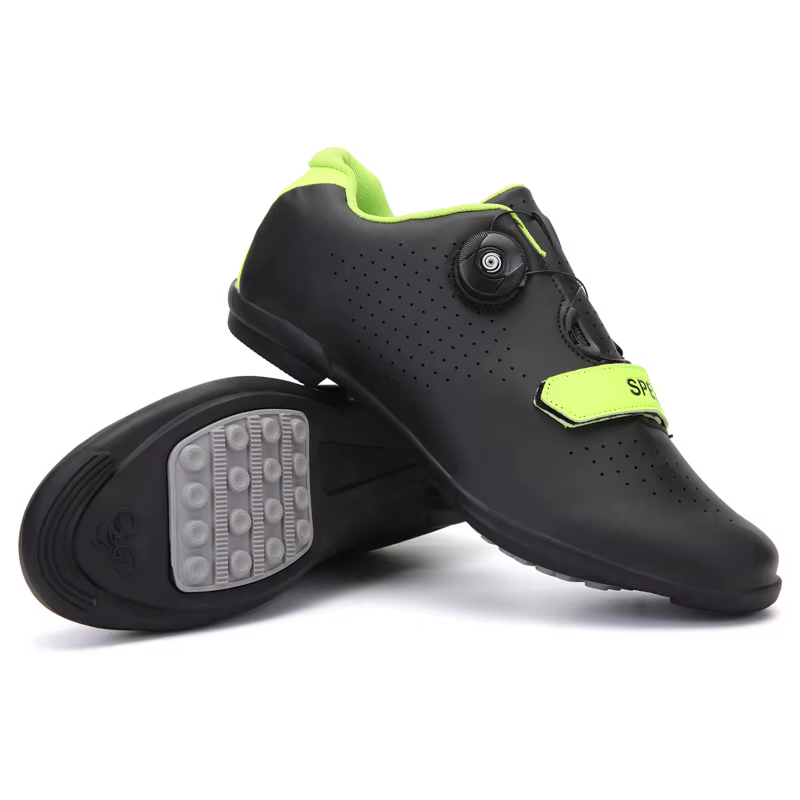 Nouvelles chaussures de cyclisme pour hommes, chaussures de sport de course sur route à verrouillage