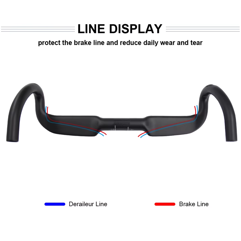 Guidon de vitesse de vélo de gravier de cyclisme RXL SL 31.8 guidon de route en carbone pour routage