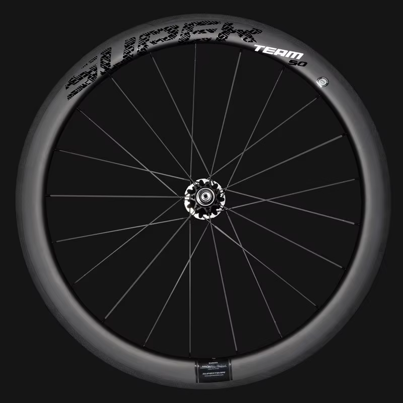 SUPERTEAM Classic Pro R25-50 700C Roues de vélo de route en carbone Clincher Tubeless Frein sur jant
