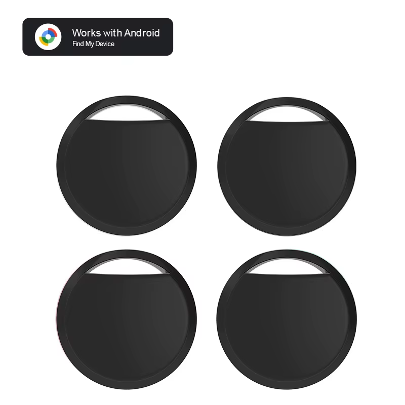 Paquet de 4 traquesurs GPS Bluetooth pour étiquette Android, fonctionne avec l'application Google Fi