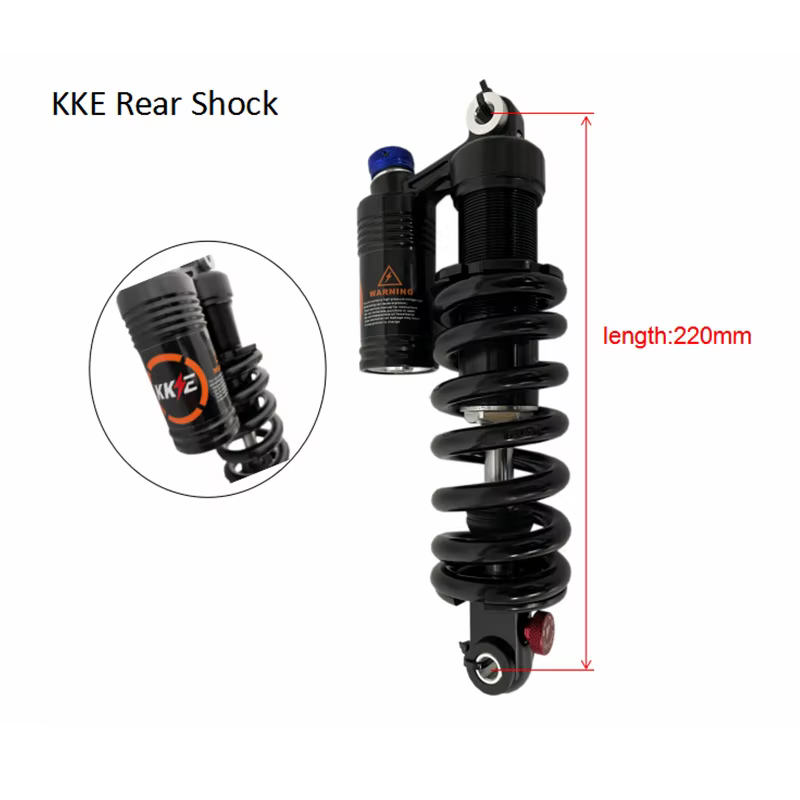 KKE-Amortisseur arrière artériel, suspension pour VTT électrique, vélo électrique, 220mm