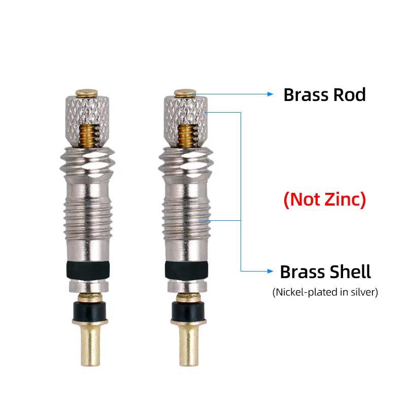 Deemount noyau de Valve Presta de qualité supérieure 2/6/12 pièces en laiton CNC FV vtt Tubes de vél