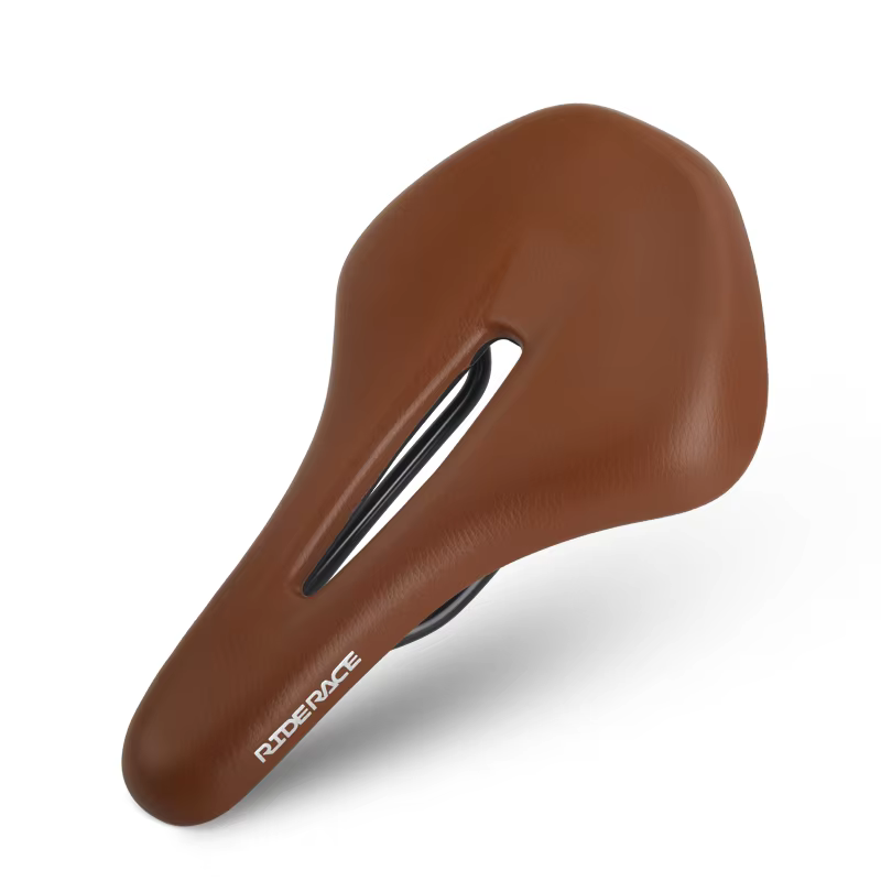 Selle de vélo ergonomique en cuir PU, siège de vélo creux et respirant pour hommes et femmes, léger,