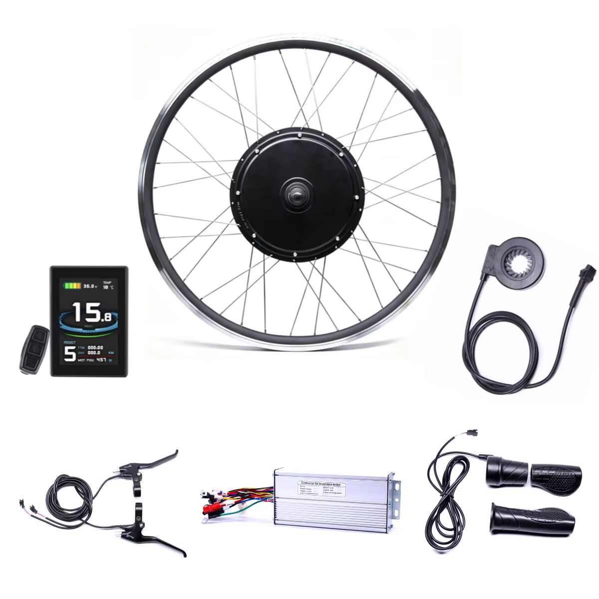 Kits de conversion de vélo électrique Ebike avec moteur arrière 48V 1000W/1500W, livraison rapide, p