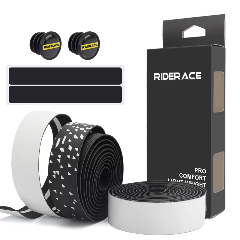 RIDERACE bandes de guidon de vélo Absorption des chocs confortable EVA + PU souple pour bande de gui