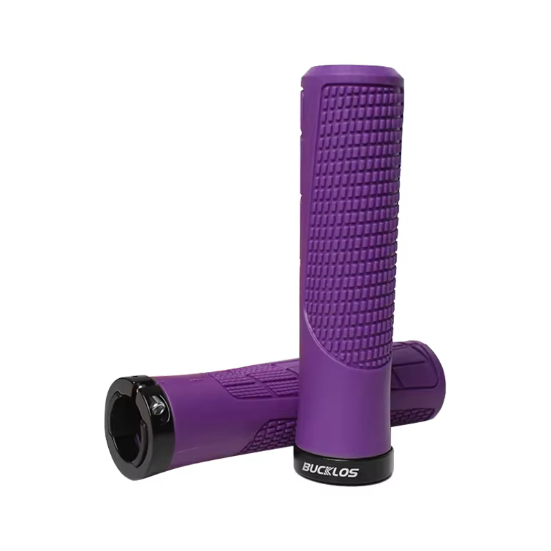 BUCKLOS poignée de guidon de vélo serrure ergonomique sur couvercle de poignée de vélo poignées de c
