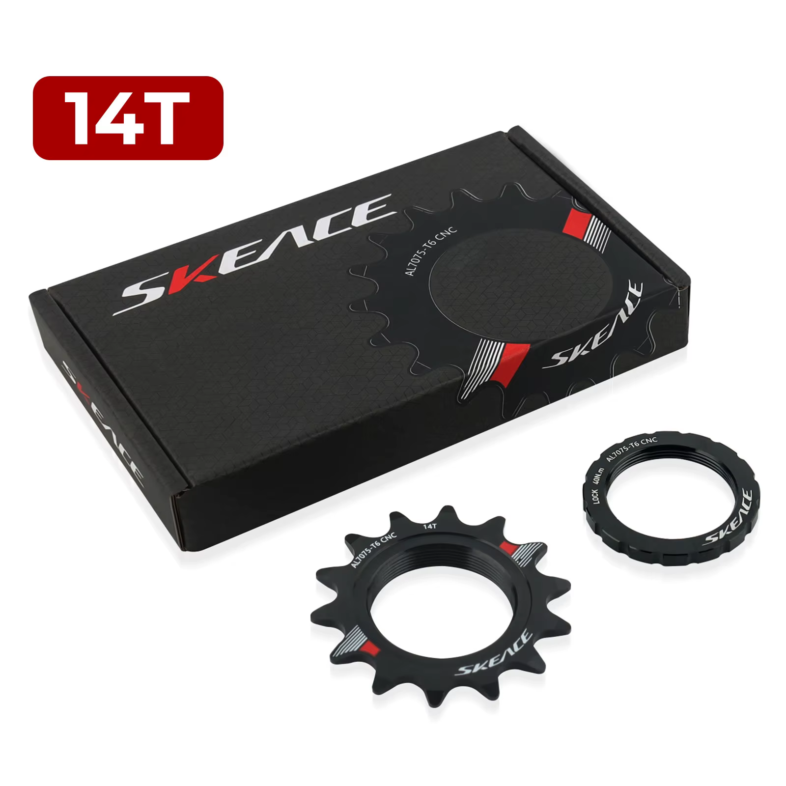 SKEACE vélo à pignon fixe 13T 14T 15T 16T 17T 18T cyclisme Cog Fixie piste vélo volant d'inertie à v